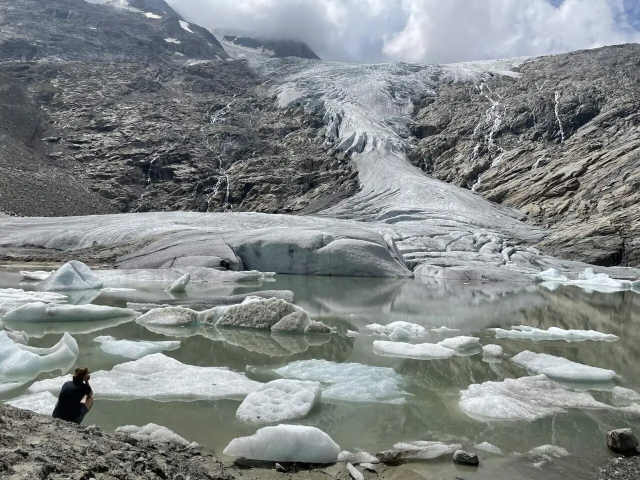 Der Schlatenkees-Gletscher: Hier sieht man, wie die Zunge schmilzt | © DAV Summit Club